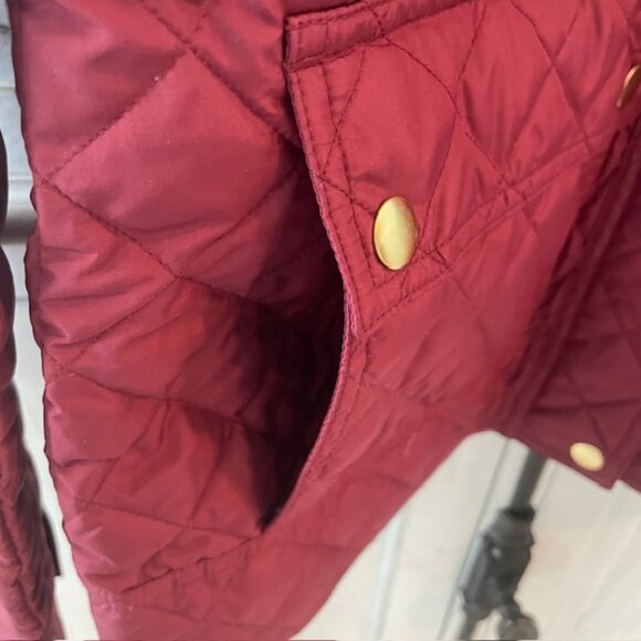 JCREW QUILTED TACK JACKET COAT DOWN #02722 CRIMSON MAPLE MEDIUM NWT - Picture 9 of 14